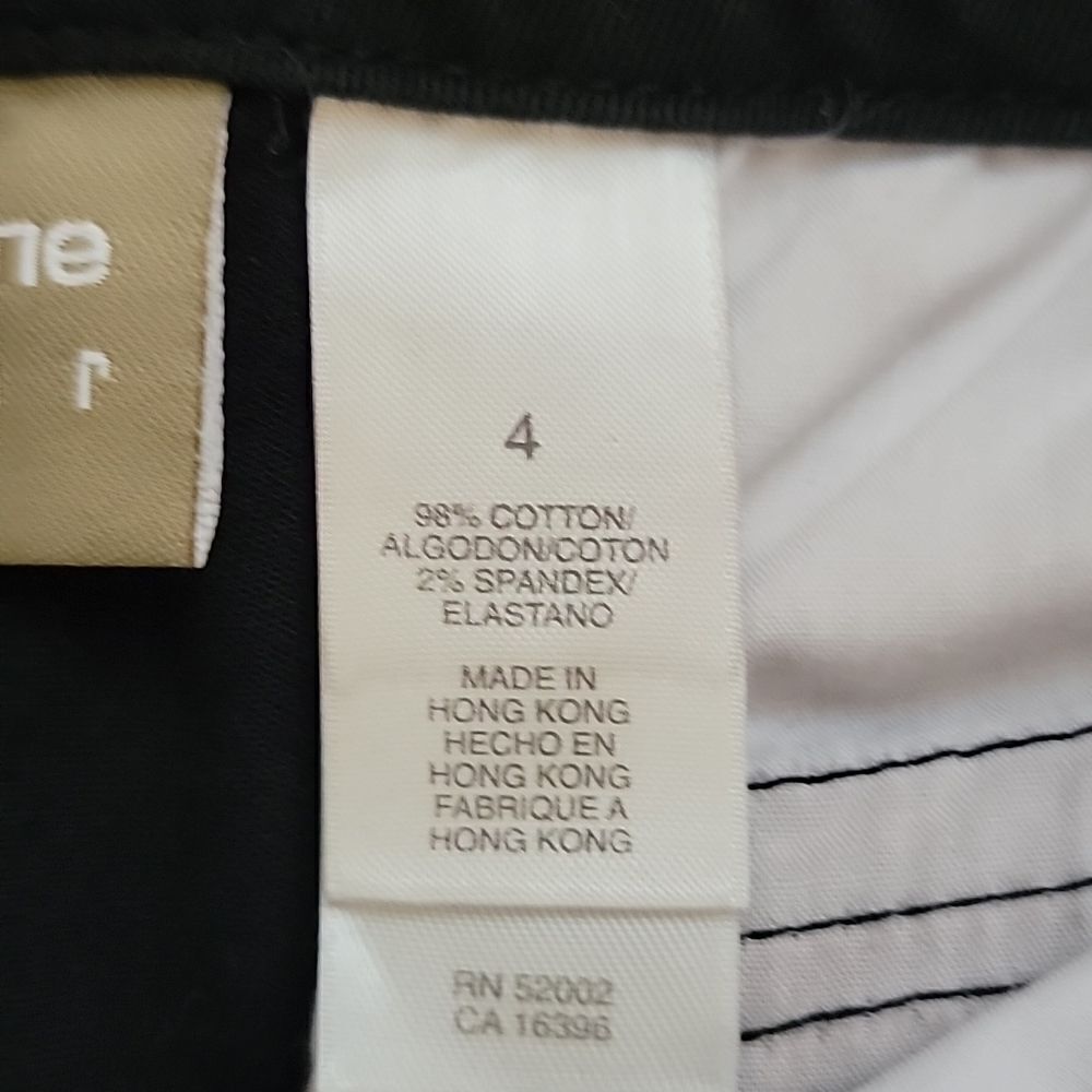 Liz Claiborne capris pant - Black Stretch Cotton Womens Size 4 - Picture 9 of 12